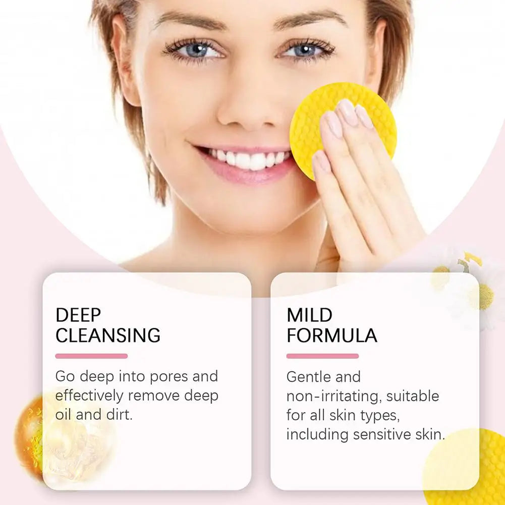 40/50Pcs Kojic Acid Turmeric Cleansing Pads Curcuma Longa Root Facial Sponges Exfoliating Pads Daily Cleansing Skin Care Product